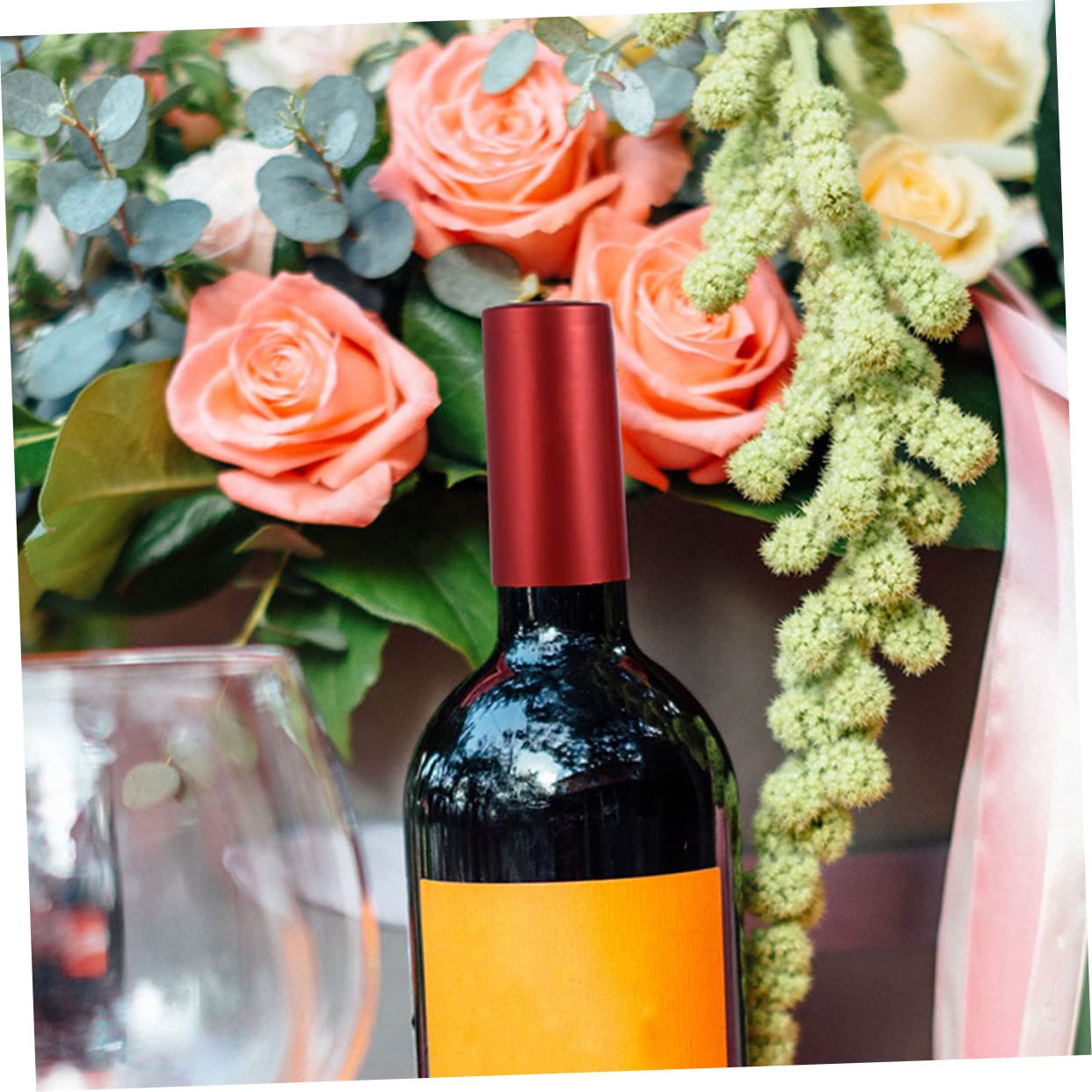 Cabilock Seal Wine Bottles Heat Shrink Caps 100pcs Cork Lids Bottle Emptying Caps Heat Shrink Sealing