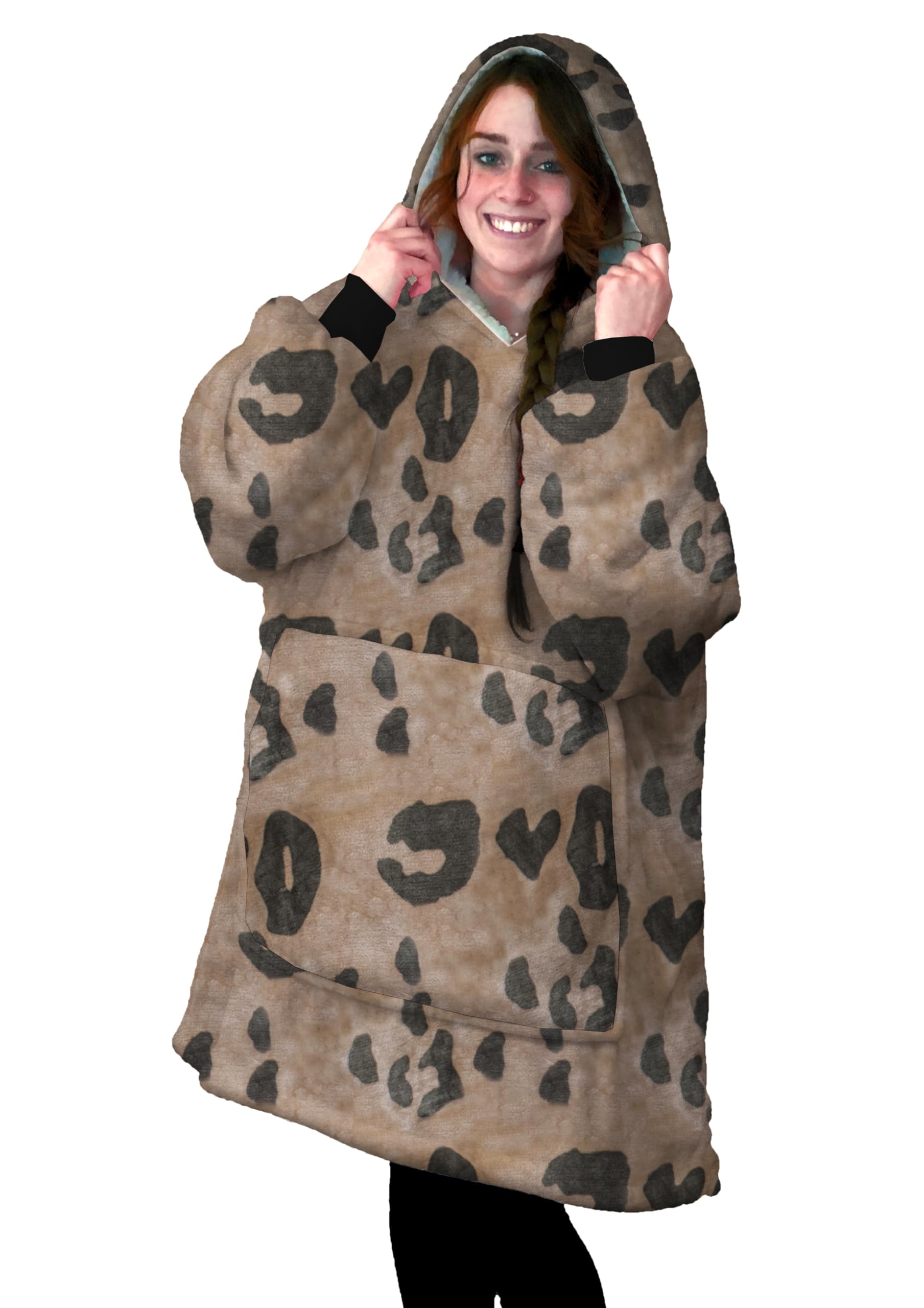 Queenshin Pinguino Blu Felpa Coperta Indossabile con | FindTheDeal
