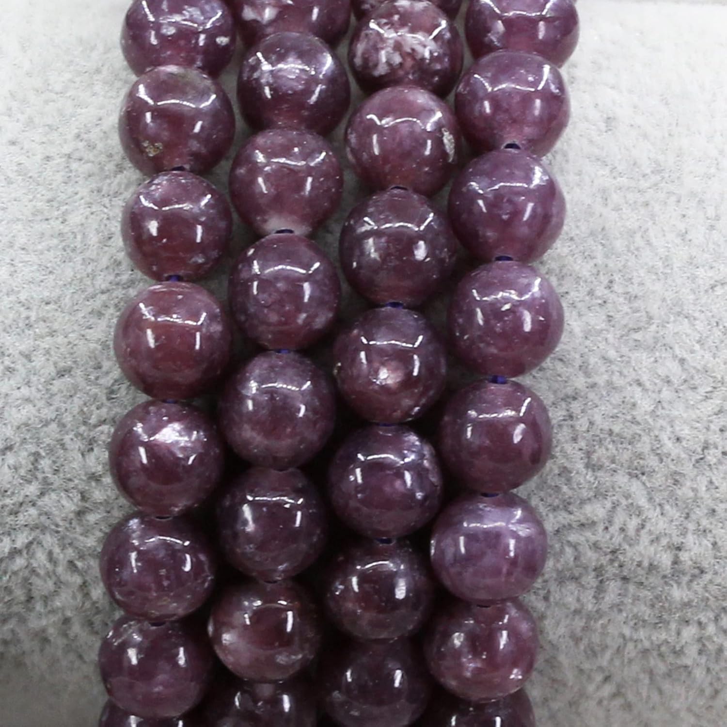 Keleny Gem Semi Precious Gemstones 8mm Natural Quartzite Stone Round Beads Crystal Stretch Bracelet 7 Inch Unisex - Image 2
