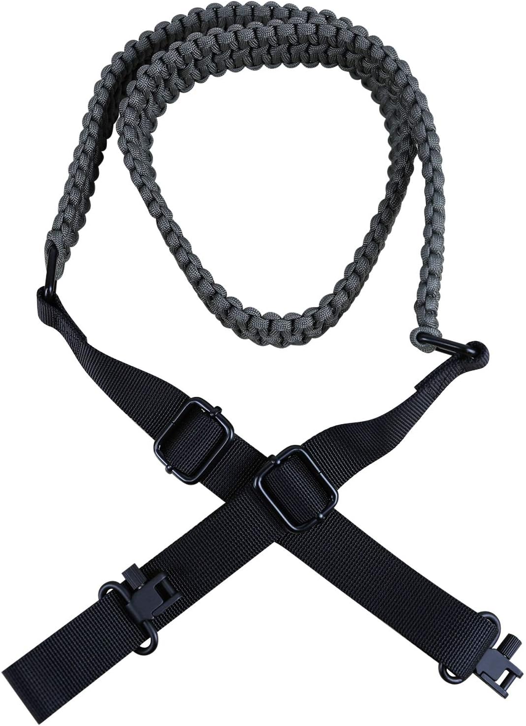 Sutekus Gun Sling Rifle Sling 2 Point Sling Paracord Extra Wide Rifle