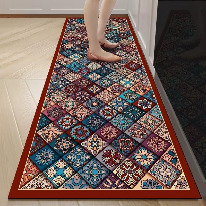 Image of Yagzon Non-Slip Kitchen Floor Mats, Water Absorbent, Rugs, Standing Rubber Mats for Kitchen, Office, Sink and Laundry Room (Color 6)
