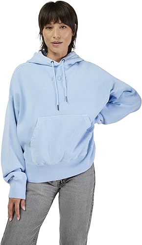 Fox Racing W Wordmark Ov Fleece Crew Polaire, Cachemire-Bleu, L Femme