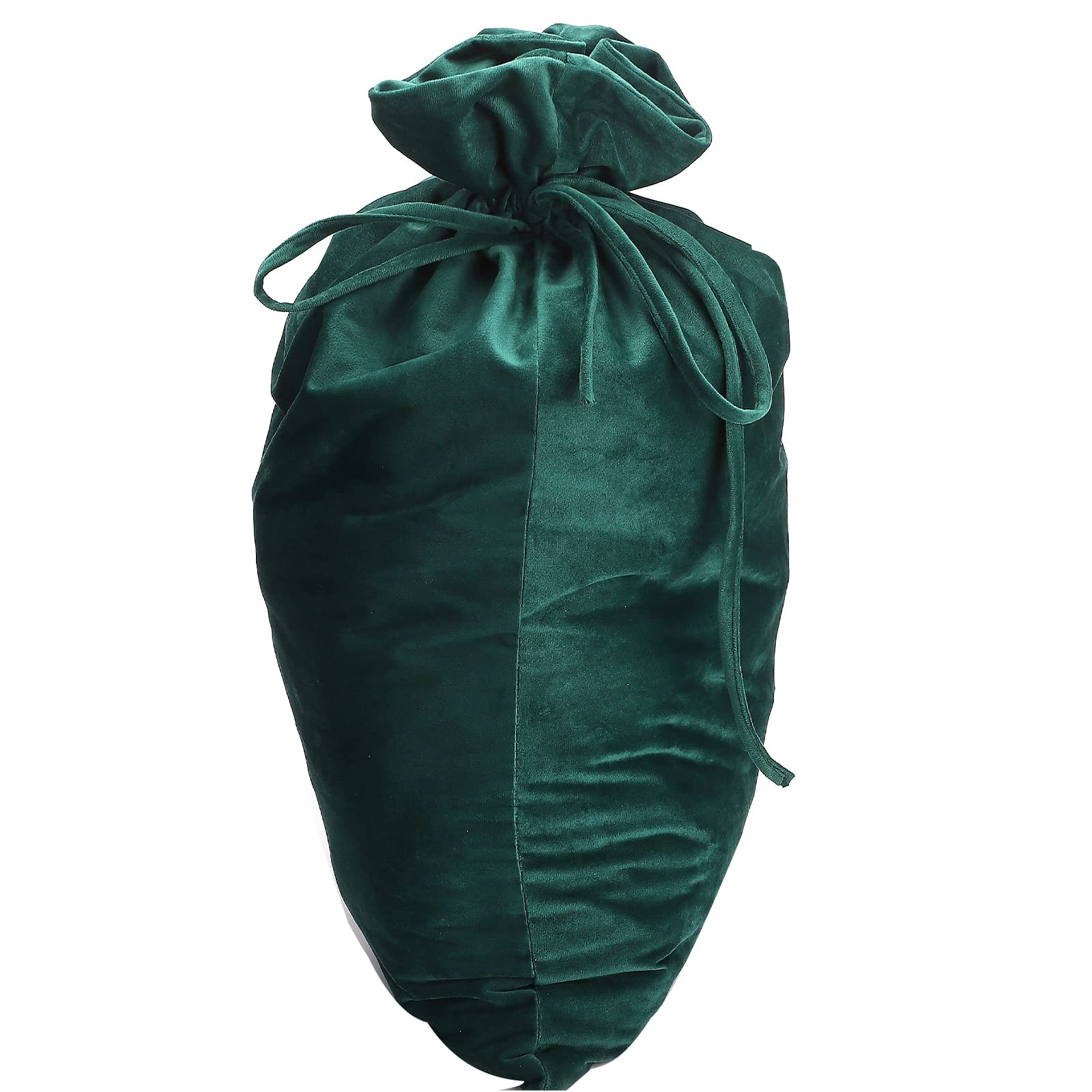 24 Petits Sachets Cadeaux En Velours Avec Cordon - 8x10 Cm - Vert Foncé - Pour Bijoux, Bonbons, Mariage - 10