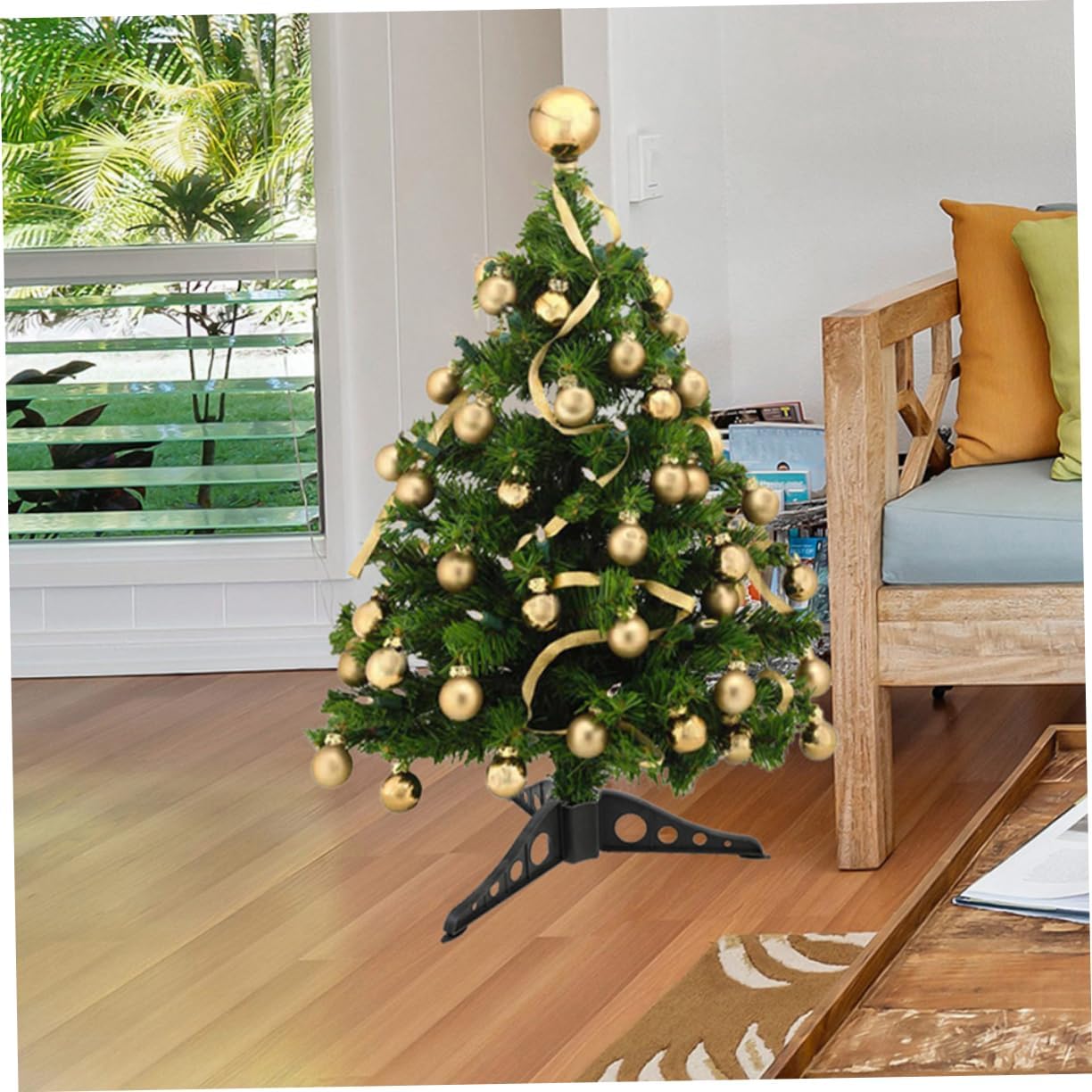 GANAZONO 15pcs Christmas Tree Base Easy Installation Compact Design for Holiday Parties and Decorations