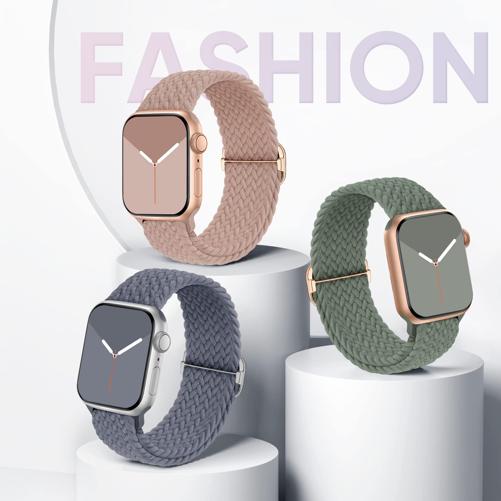その他 Apple - Apple Watch 44mm Braided Solo Loop Band Braided Solo Loop Strap Apple Watch Band 44mm - Loop Apple