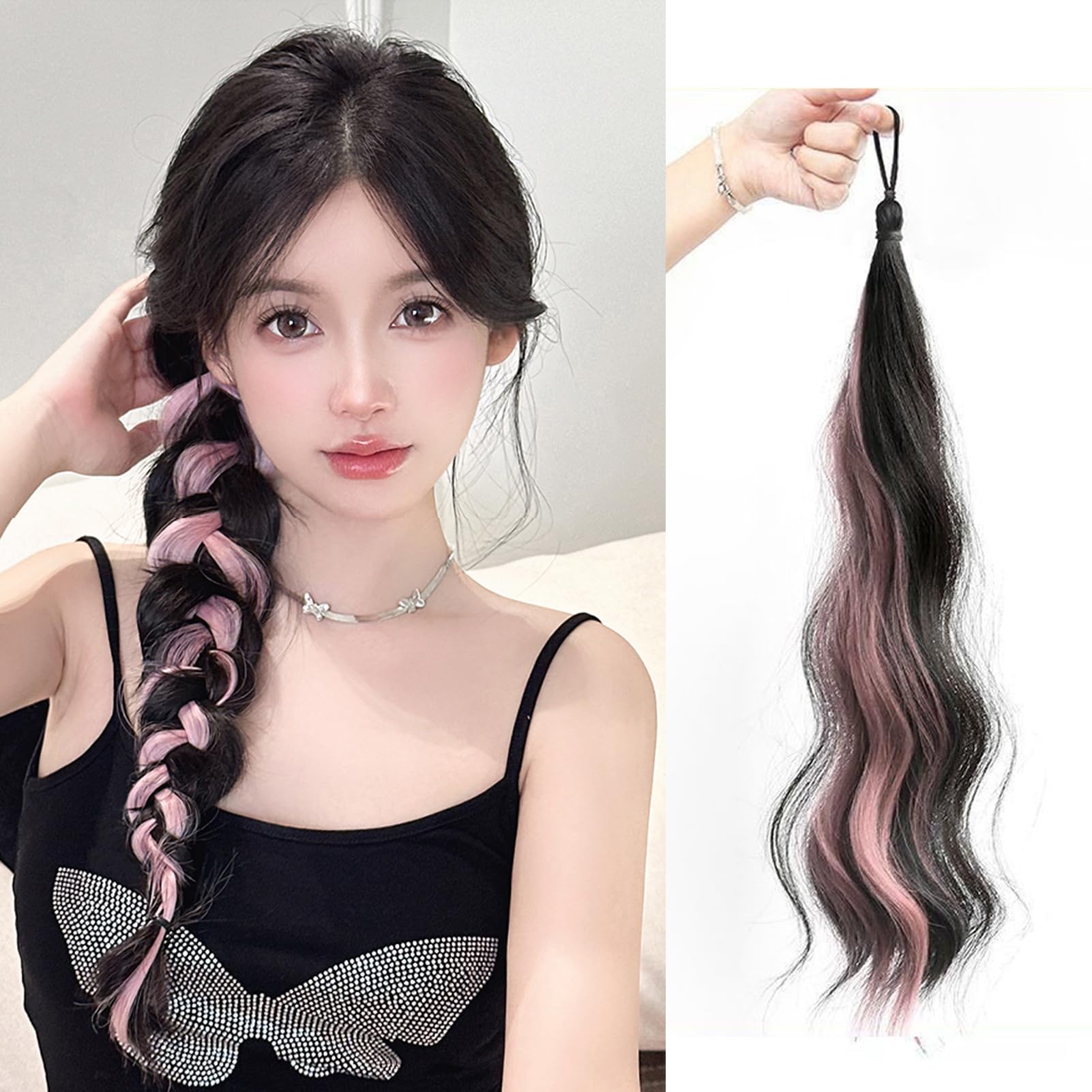 Amazon.co.jp: Natunofu お団子 ウィッグ つけ毛 ヘアエクステゴム式  