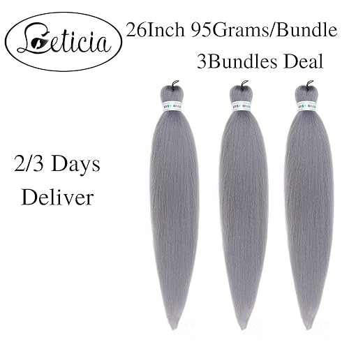 Miniatura 2 de Extensiones de Cabello para Trenzar Leticia Cabello Sintético Preestirado Yaki Cabello Ez para Trenzar