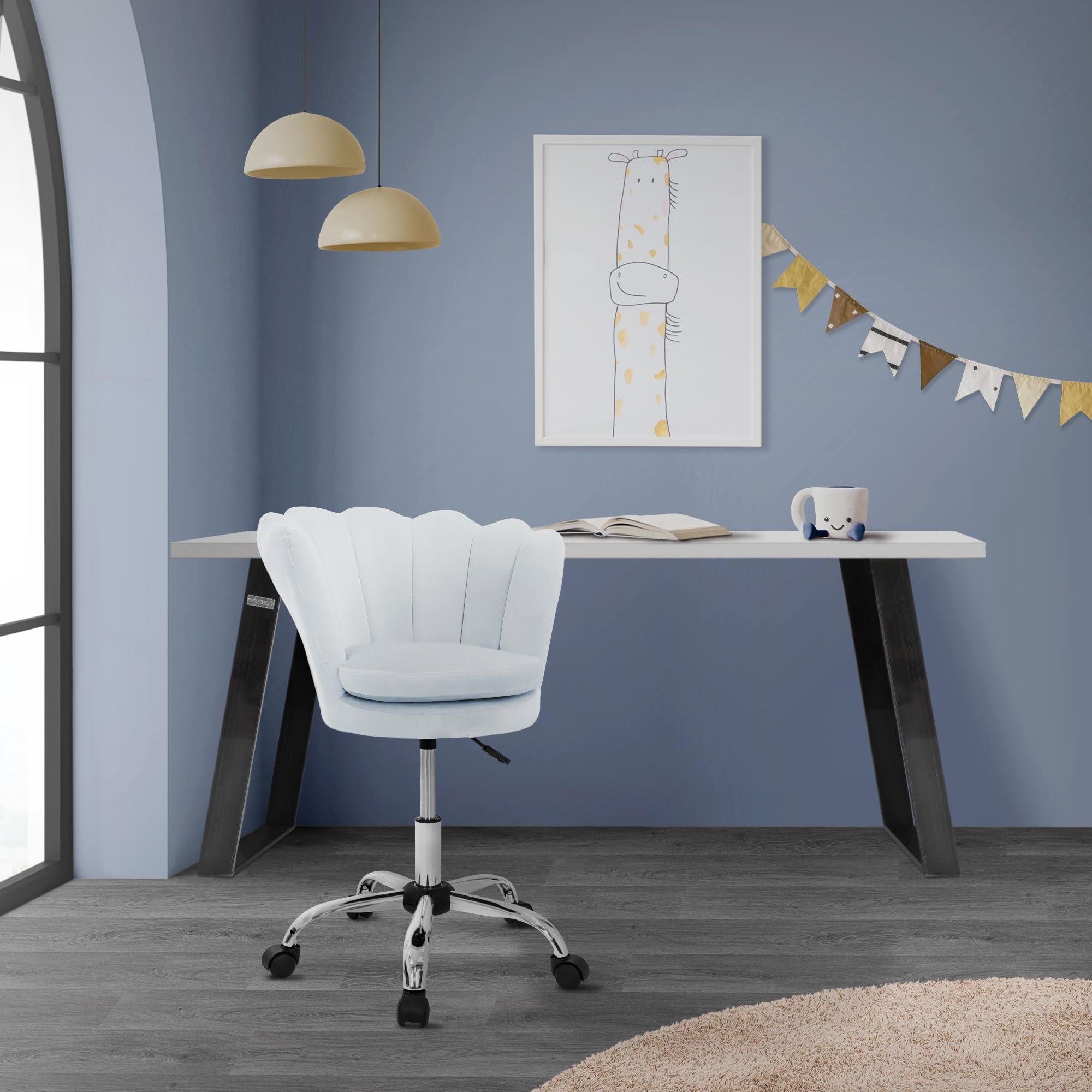 ML-Design bureaustoel,groen, fluwelen zitting, metalen frame,gestoffeerde stoel met rugleuning,in hoogte verstelbaar, 360° draaibare stoel met 5 wielen,ergonomische bureaustoel voor thuiskantoor ML-Design bureaustoel,groen, fluwelen zitting, metalen frame,gestoffeerde stoel met rugleuning,in hoogte verstelbaar, 360° draaibare stoel met 5 wielen,ergonomische bureaustoel voor thuiskantoor