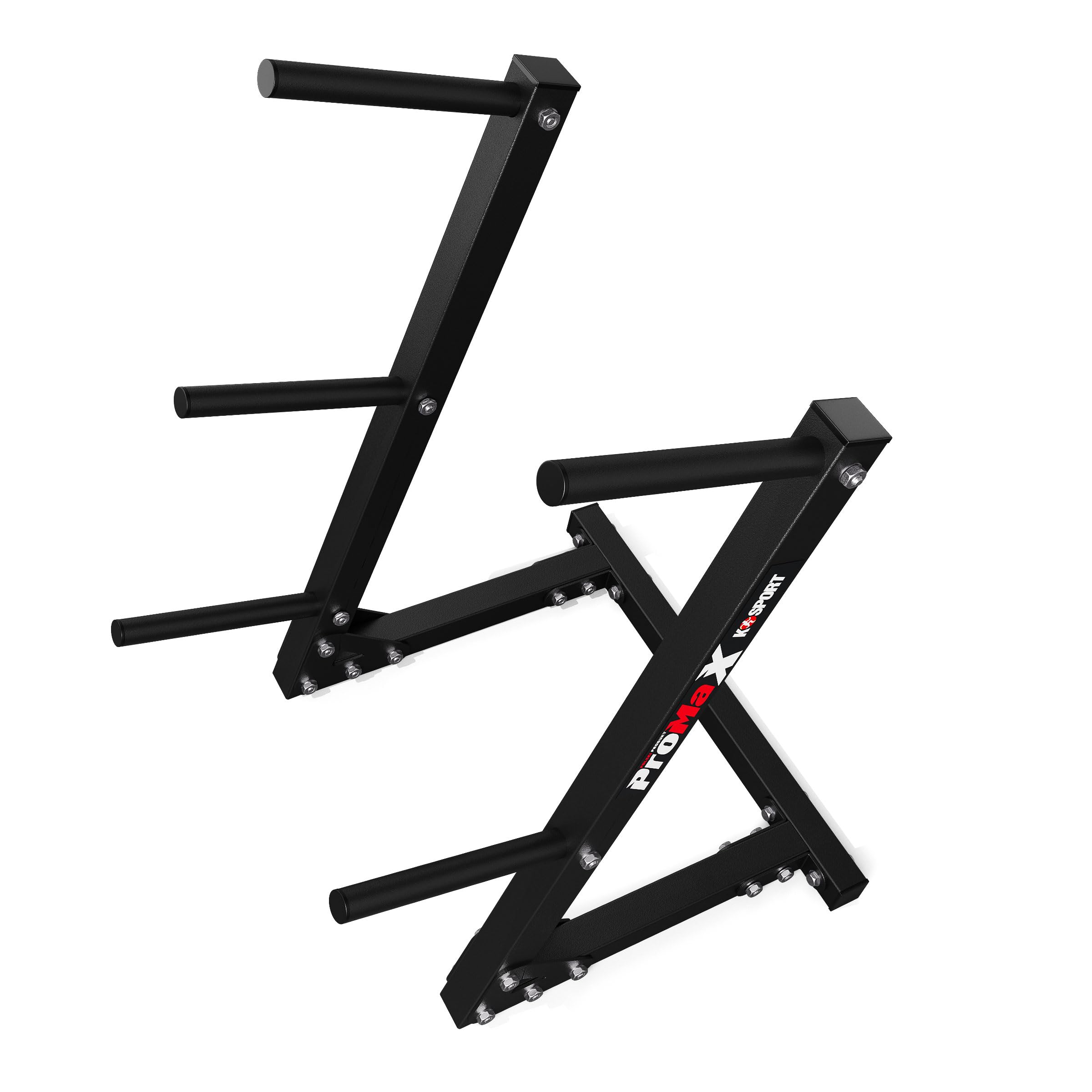 K-Sport: Supporto pesi palestra con una capacità di carico fino a 280kg I 5 barre di carico I Supporto di allenamento per tutti i dischi di peso I Fitness professionale per la casa, E-Book incluso