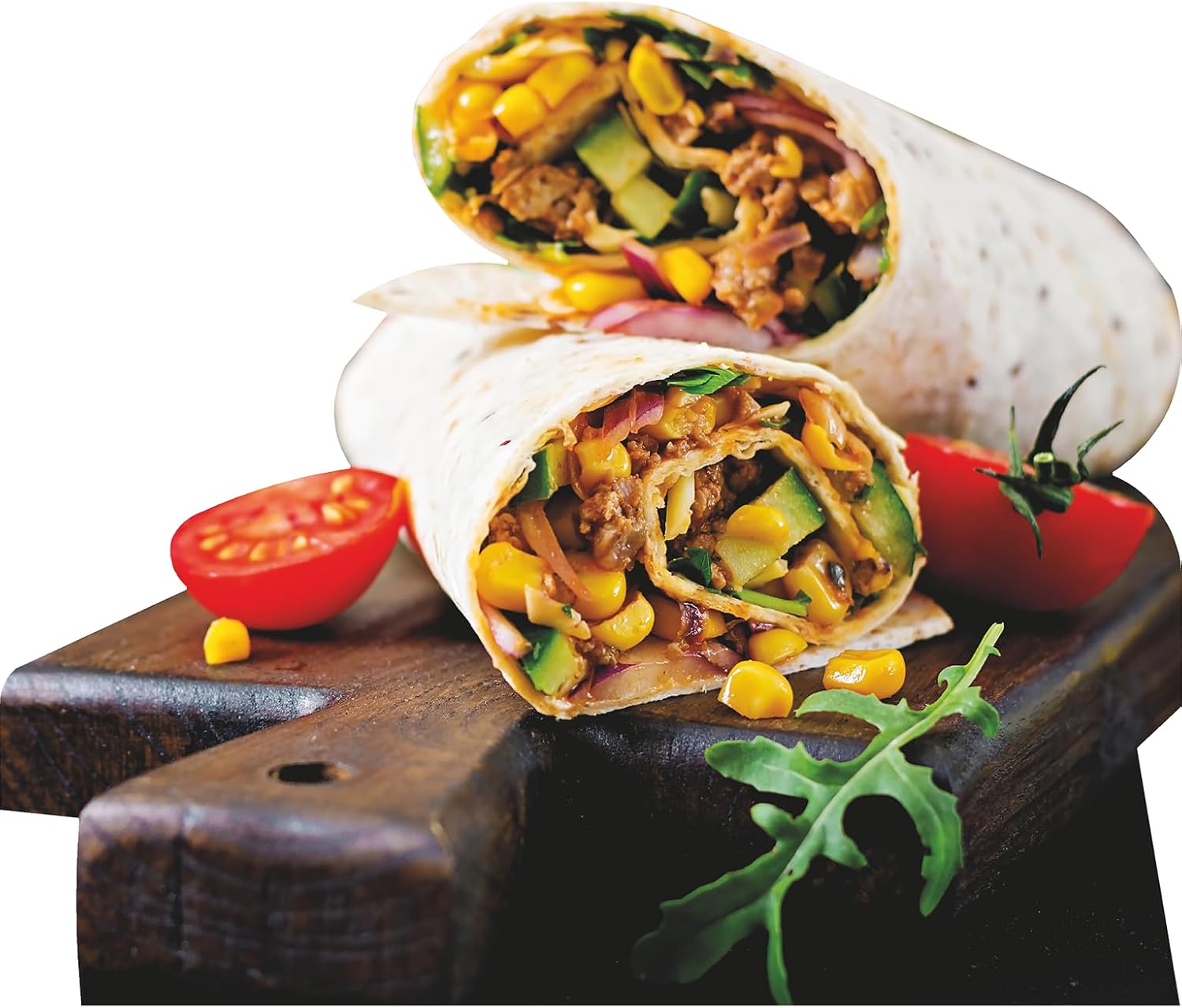 SP13197 Burrito Wrap Beef Tomato Mexican Food Cardboard Cutout Standee Standup