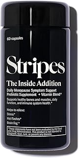 Stripes Beauty Naomi Watts The Addition Supplement Support Perimenopause Menopause Symptoms Relieve Hot Flashes Stress Brain Fog Probiotic Multi Vitamin 60 Ct