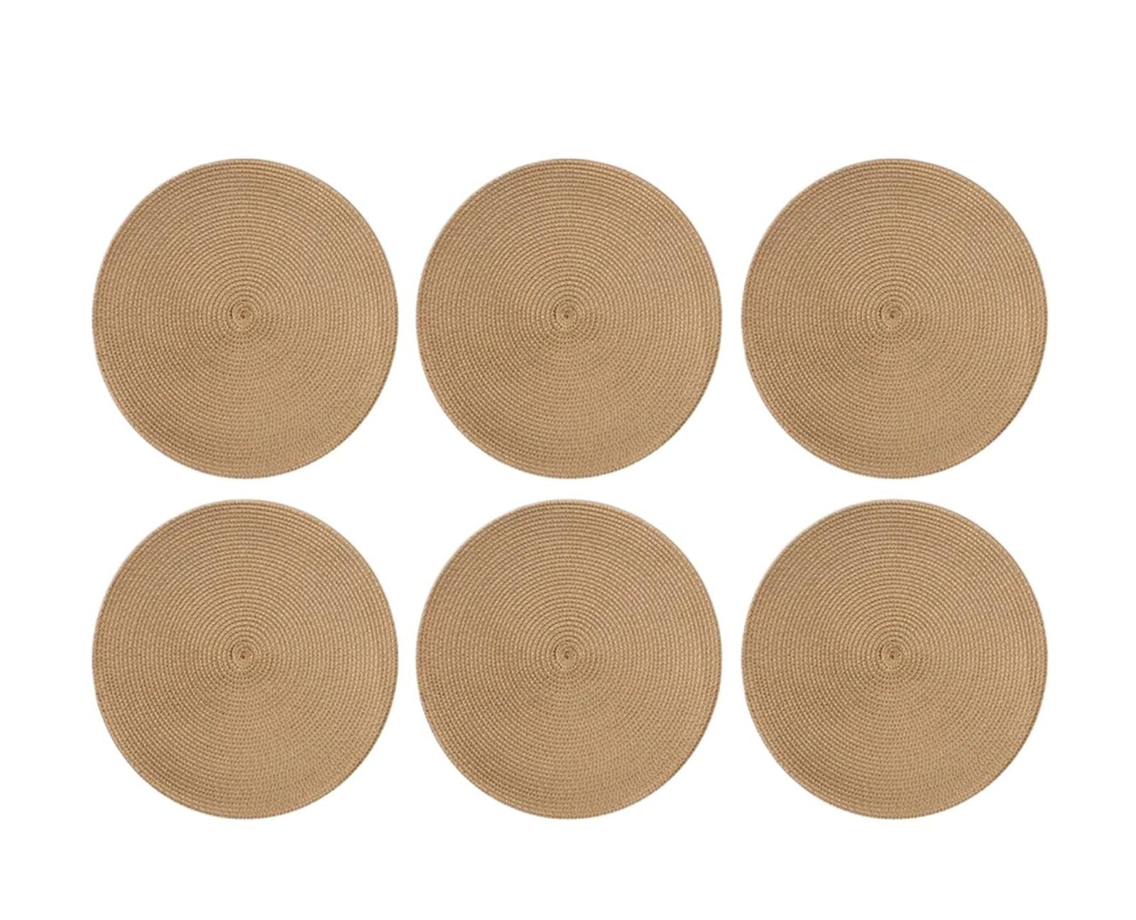 Napperons tressés lavables 34cm pour créer une ambiance chaleureuse lors de vos dîners