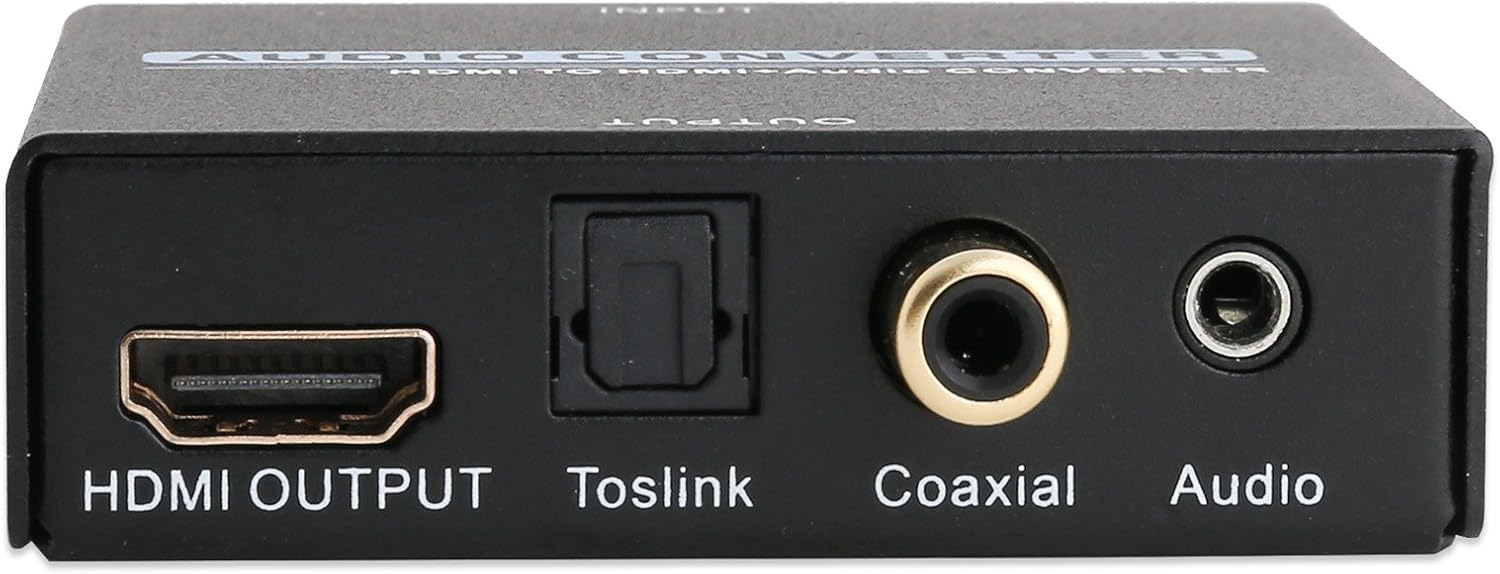 Uр Tо 40% оƒƒ IO Crest Digital HDMI Audio Extractor Converter SPDIF + 3.5MM Output Supports HDCP 2.2, Dolby Digital/DTS Passthrough