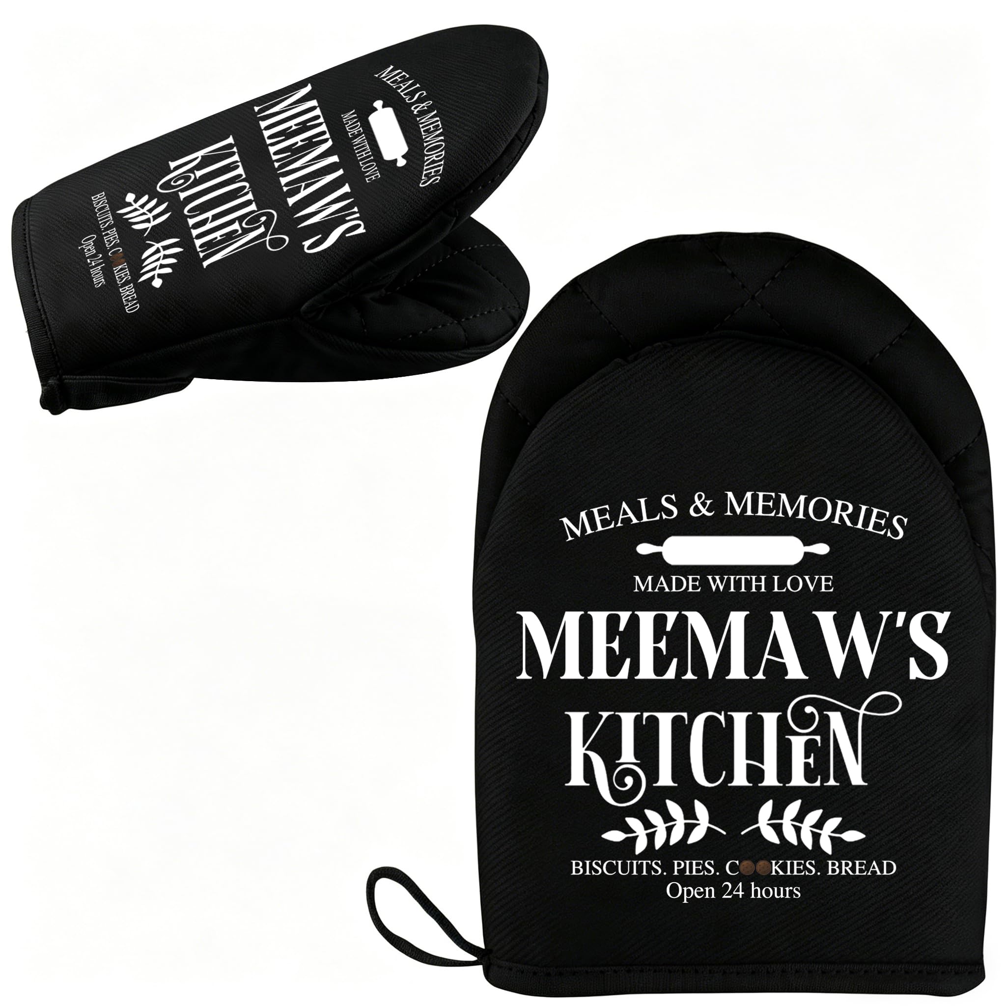 Gants de cuisine Meemaw WCGXKO manique four motif Love G