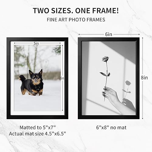 Miniatura 22 de Fun Memories Portarretratos de metal de 16 x 20 pulgadas con paspartú de 11 x 14 pulgadas, acabado de aluminio cepillado, parte delantera de vidrio