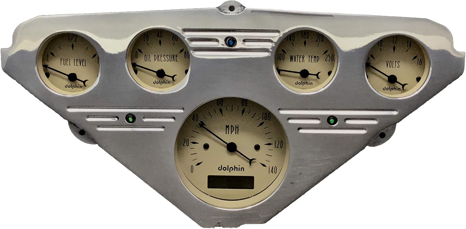 Dolphin Gauges 1955 1956 1957 1958 1959 Chevy Truck 5 Gauge