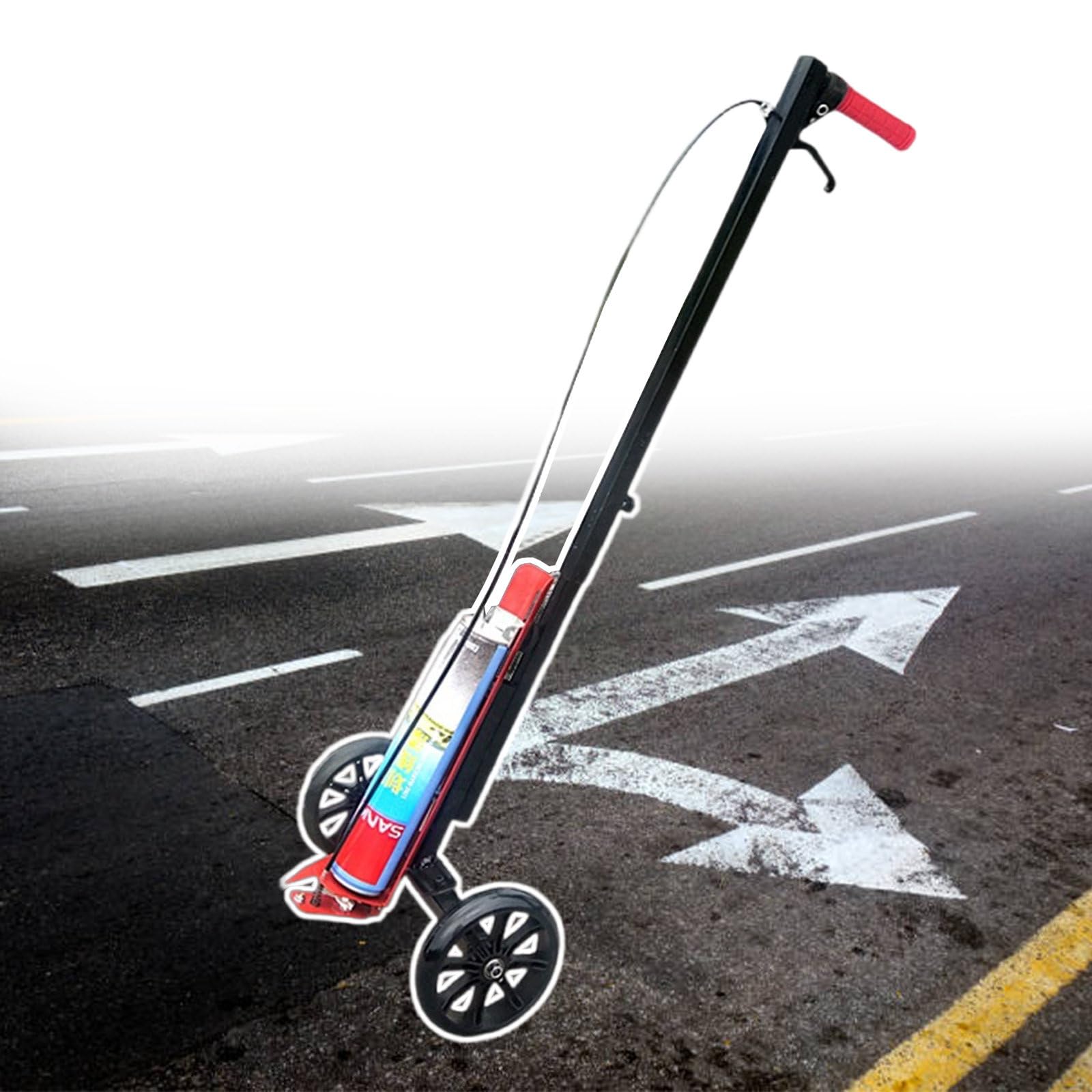 Professional Striping Machine, Inverted Marking Spray Paint Tool, Parking Lot Striping Machine,Road/Garage/School Marking, for Drawing Straight Lines, Curves, Circles