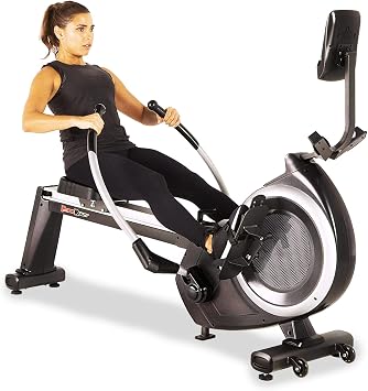 FITNESS REALITY 4000MR Magnetic Rower Rowing Machine with 15 Workout Programs