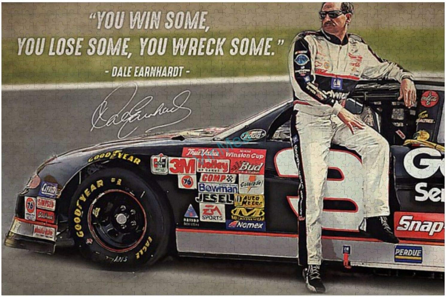 1000 Piece Wooden Jigsaw Puzzle Dale Earnhardt You Win Some You Lose Some You Wreck Some Jigsaw Puzzles Fun Game Educational Toys Birthday Gifts