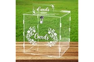 Clear Acrylic Card Box for Special Occasions
