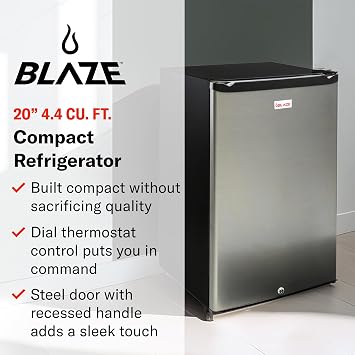 Blaze 39-Inch Stainless Steel Access Door & Triple Drawer Combo | Commercial-Grade 304 Stainless Steel | Soft-Close Hinges | Ambient Drawer Lighting | Curved Handles | BLZ-DDC-R-39-LTSC