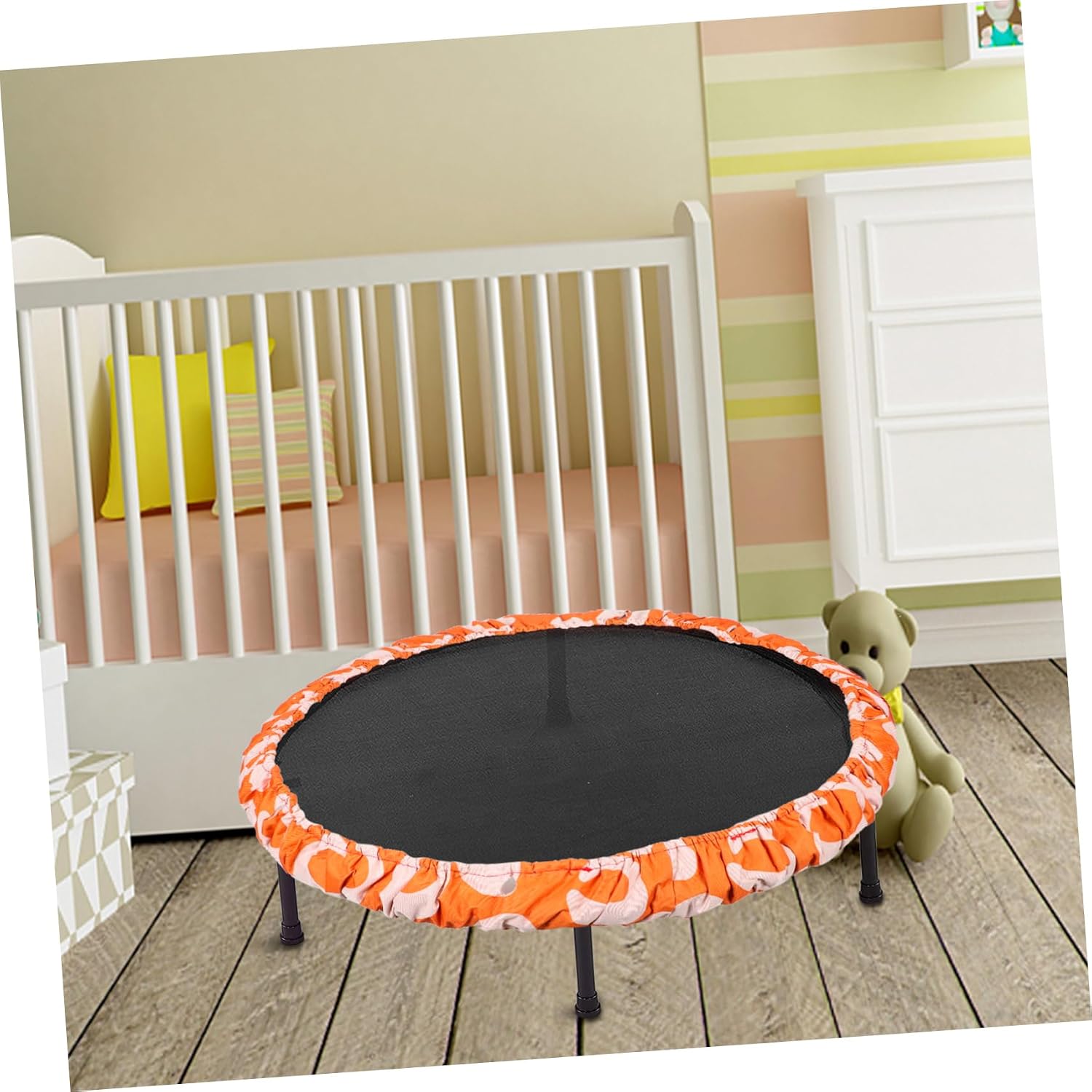 Protective Trampoline Spring Cover Pad Safety Protector for Jumping Beds Easy Installation Water-Resistant