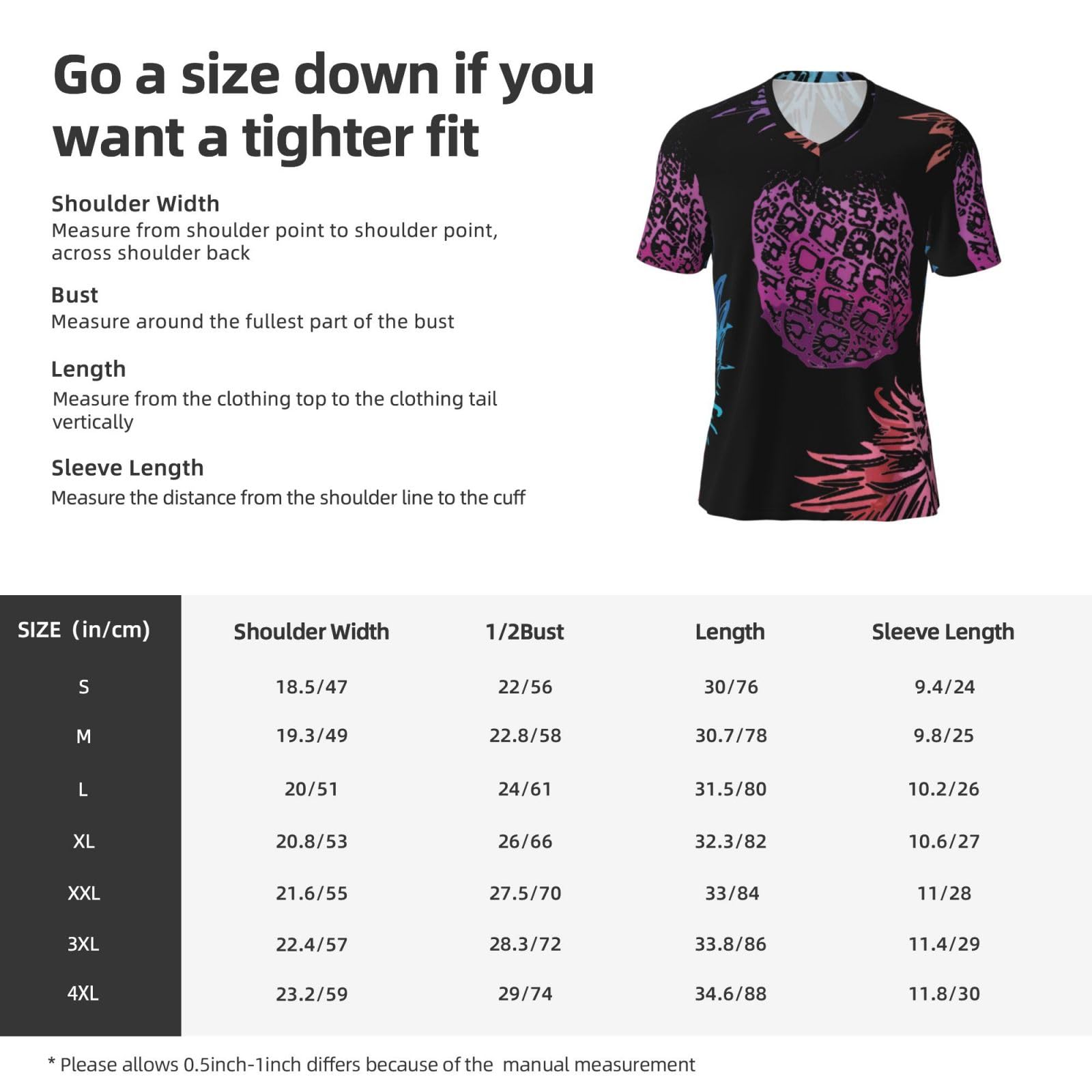 Stylish Athletic Sports Jersey Watercolor-Multi-Pineapple Men's Rugby Jersey X-Large