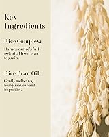 Vista 4 de Rice Bran Cleansing Oil (6.8fl oz) - Korean Waterproof Makeup Remover, Deep Cleanser for Oily Skin. Gentle Formula, Residue-Free for Sensitive Skin