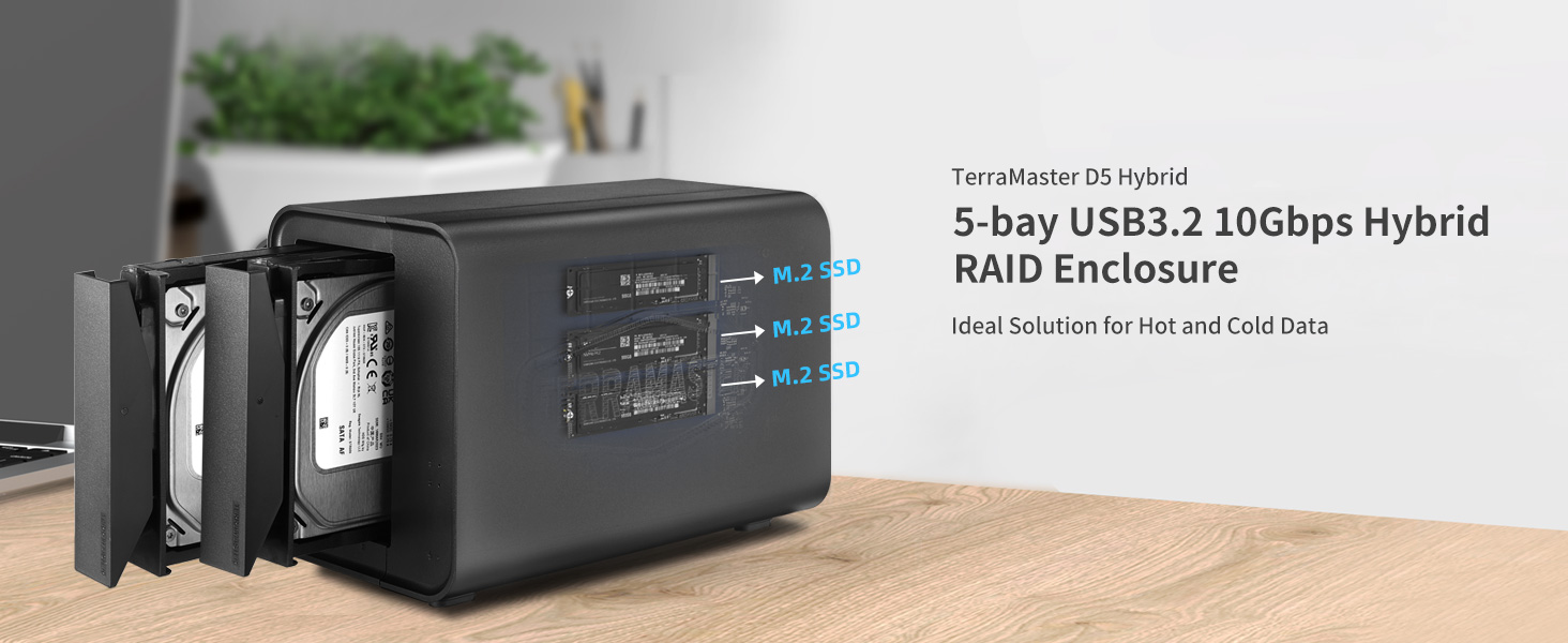 TERRAMASTER テラマスター D5 Hybrid HDD Amazon.co.jp: TERRAMASTER テラマスター D5 Hybrid HDD NVMe