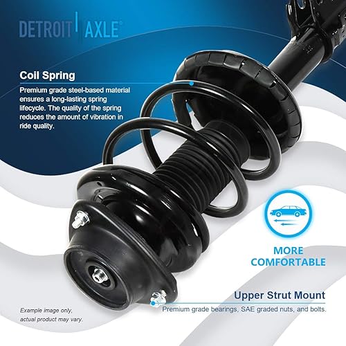 Miniatura 446 de Detroit Axle - Puntal delantero para Hyundai Sonata 2012-2014 2012-2015 Kia Optima, puntal lateral izquierdo con montaje de resorte helicoidal 2013