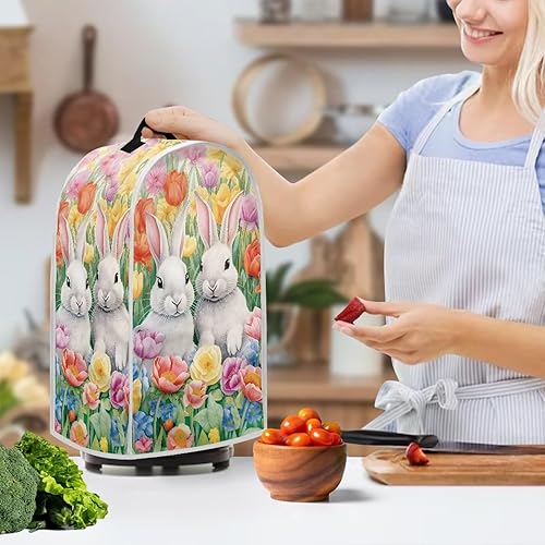 Vista 70 de Cubiertas de licuadora con diseño de poste de girasol, cubierta a prueba de polvo con asa, lavable para cocina, universal, para procesador de Cartel