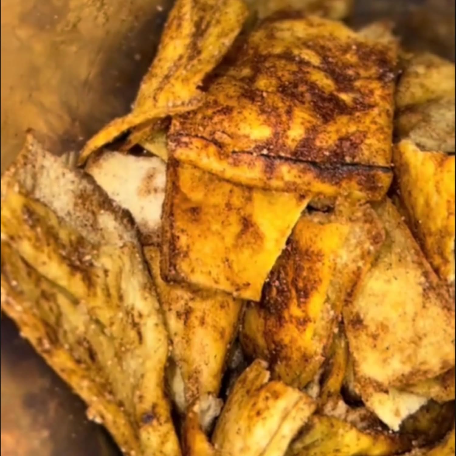 Terranean Pita Chips - (Cinnamon Sugar) | Authentic Twice-Baked Chips, Thin & Crunchy Snacks | Halal, Kosher Certified