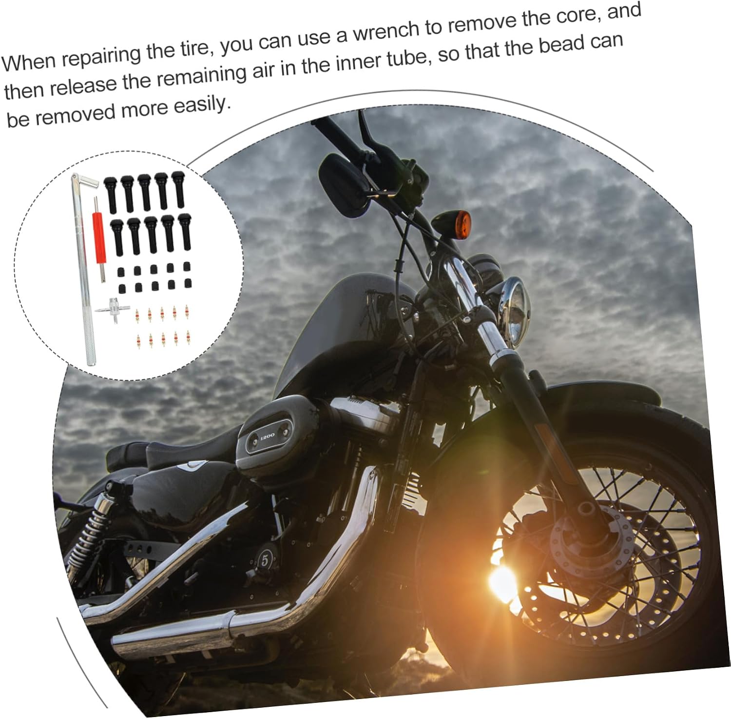 1set Vehicle Tire Valve Core Installer Tool Kit Effortless Tire Repair and Installation for Motorcycles and Complete Valve Removal and Installation