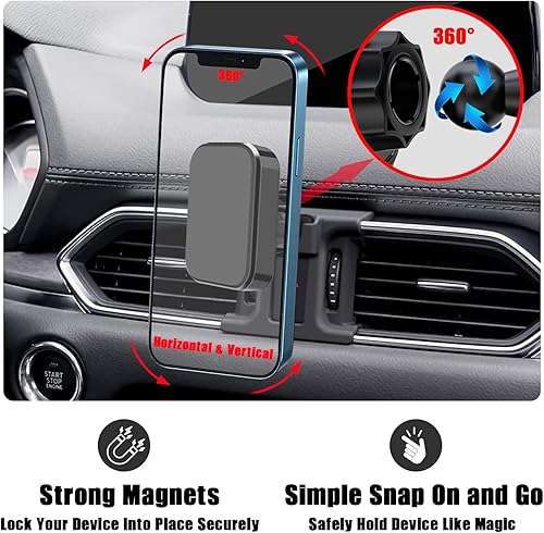 Miniatura 4 de VE VE POWER Soporte para teléfono de automóvil, soporte de teléfono de ventilación de aire, soporte de automóvil para Mazda CX5 2017-2022, soporte
