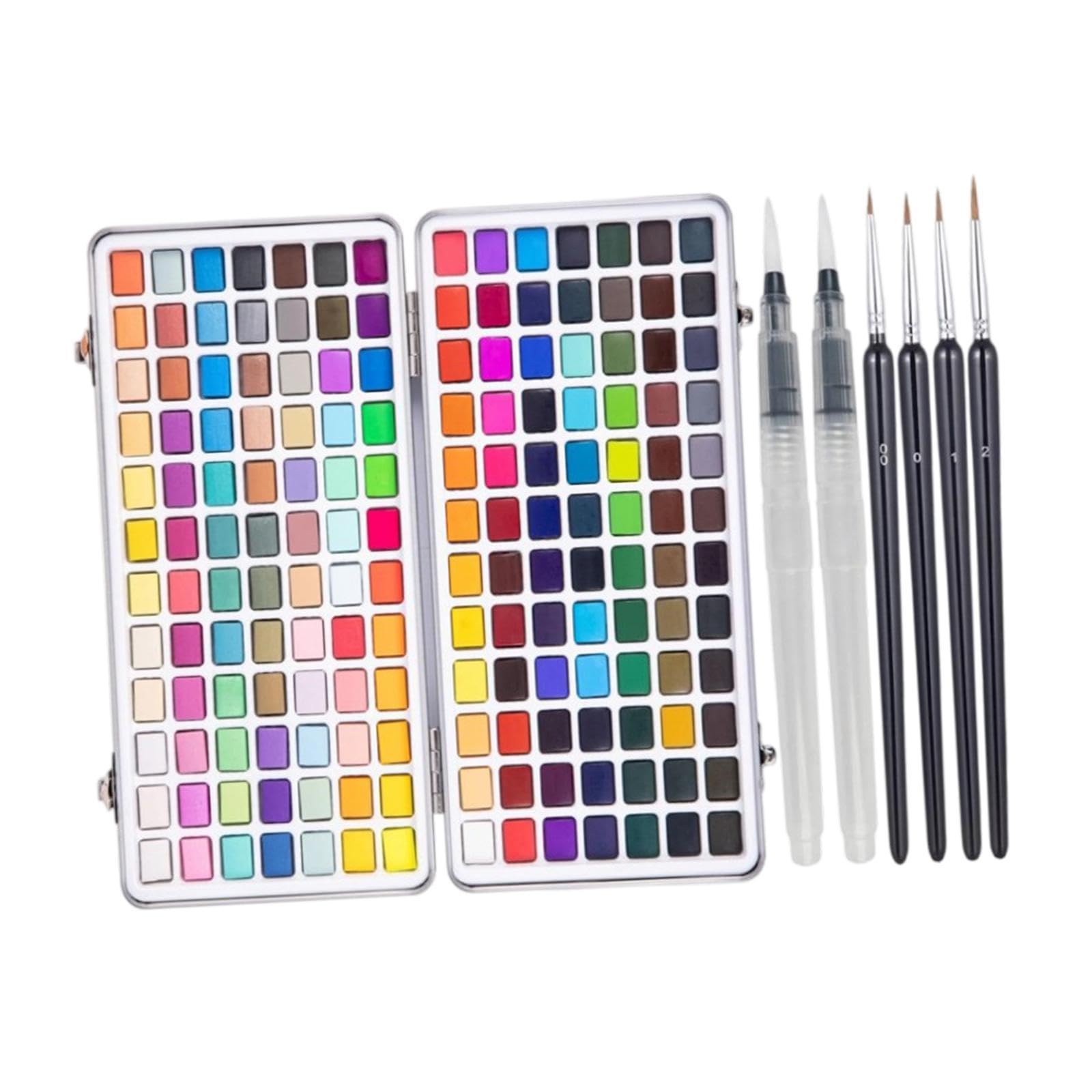 Aquarellfarben Set, 168 Farben, Geschenk für Unterwegs, mit Tragetasche, Malzubehör, Künstlerbedarf für Hobbymaler Und Amateure