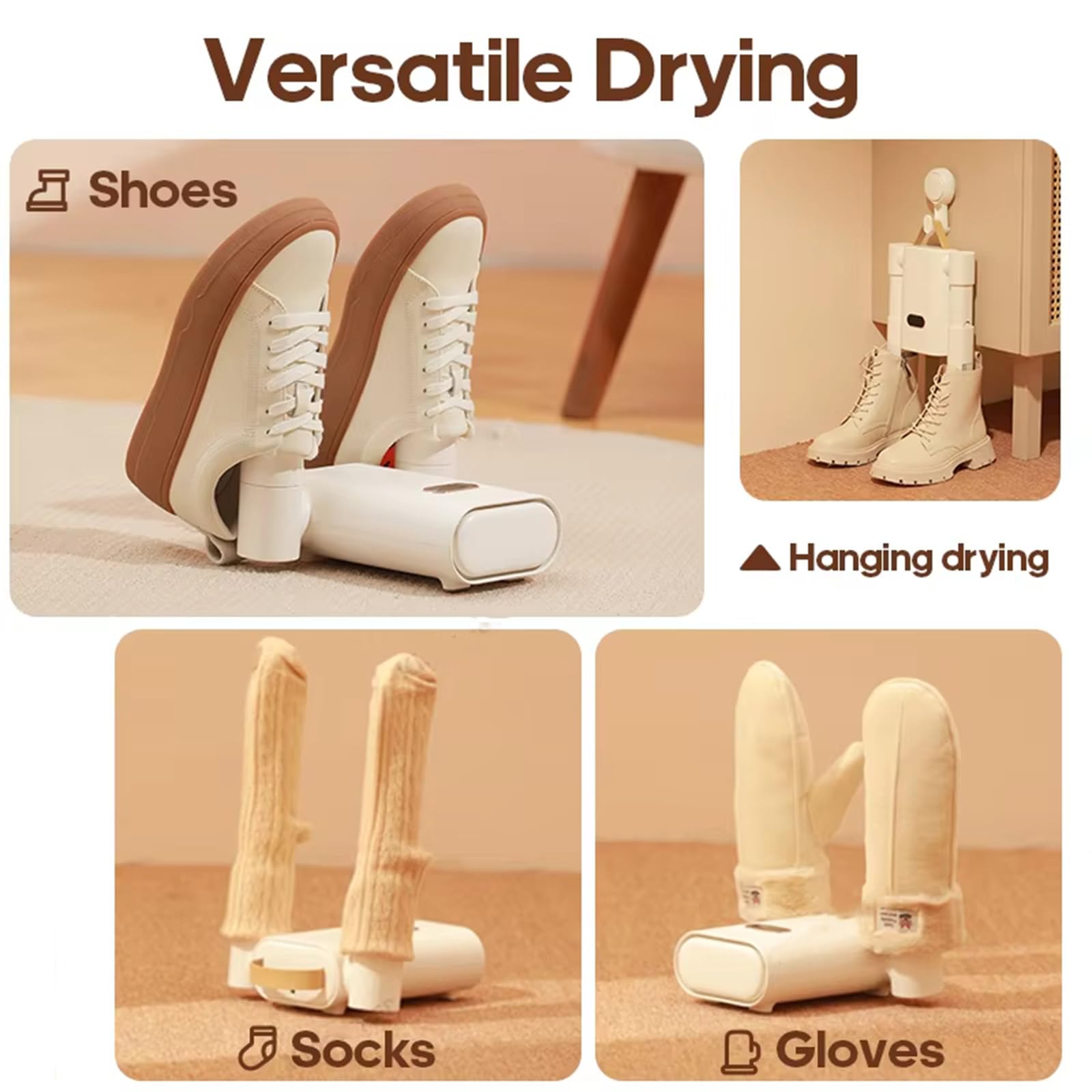 Sèche-chaussures électrique, sèche-chaussures, sèche-gants et chauffe-bottes, sèche-chaussures de ski avec minuterie, chauffe-chaussures pour sécher les chaussures en sueur, pour chaussures, gants