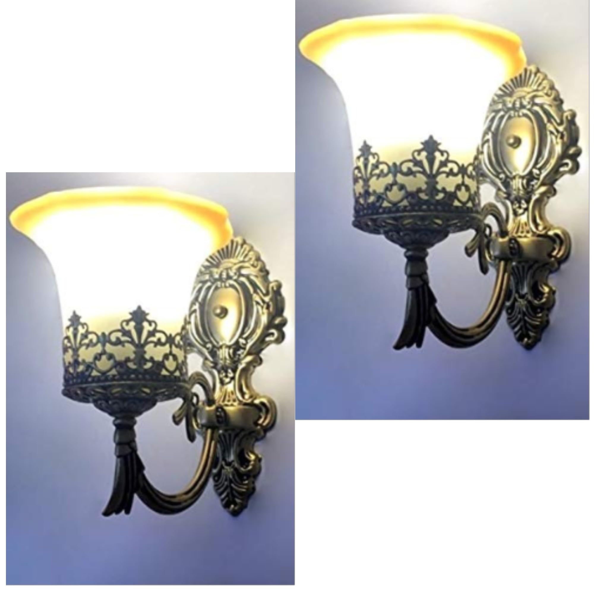 Antique Bronze Double Wall Light - Elegant Home Decor -8