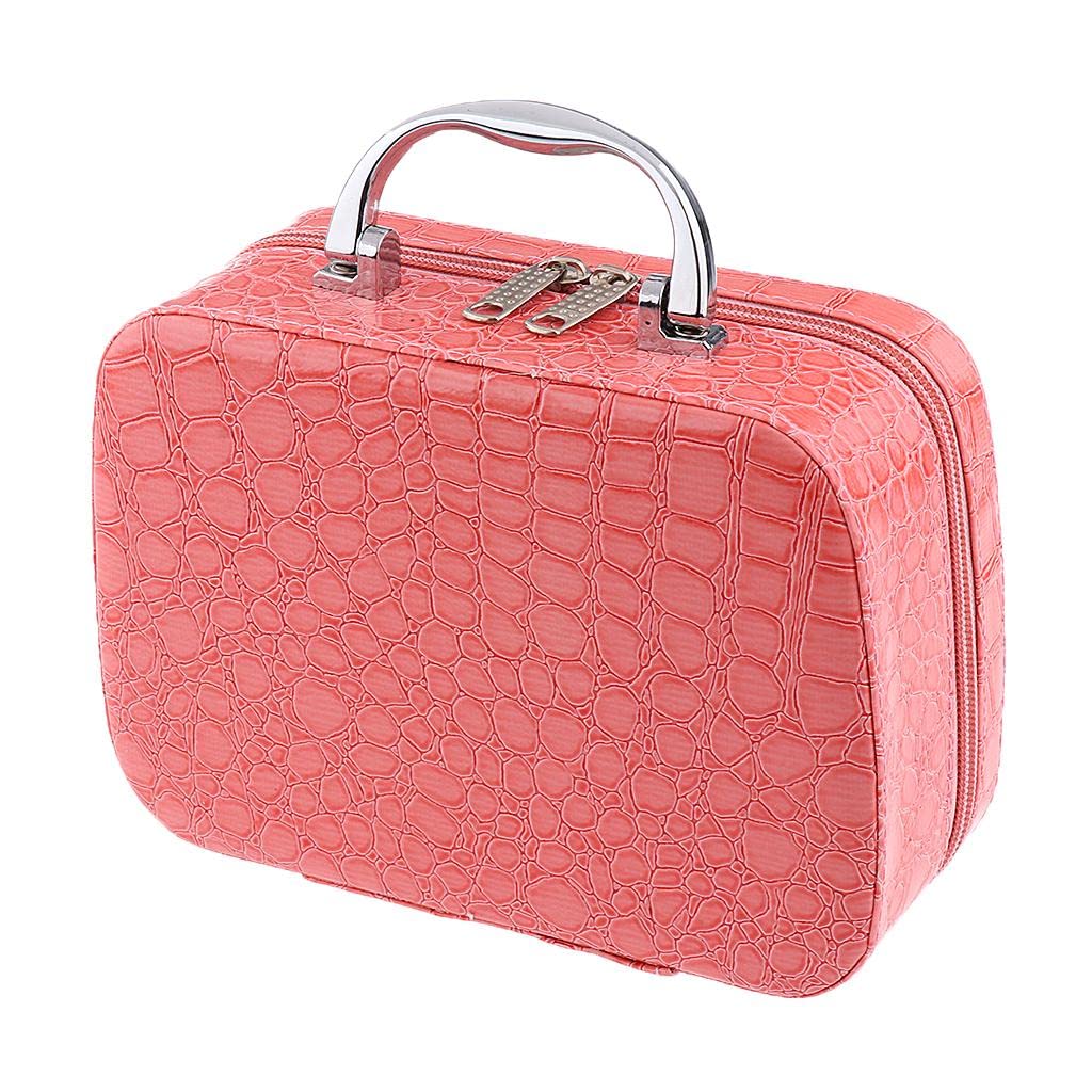 Reise-Kosmetiktasche, Make-up-Koffer, Kulturbeutel, Organizer, Aufbewahrungstasche, Schwarz, 3er-Set (Rosa), Siehe Produktbeschreibung, Als Beschreibung