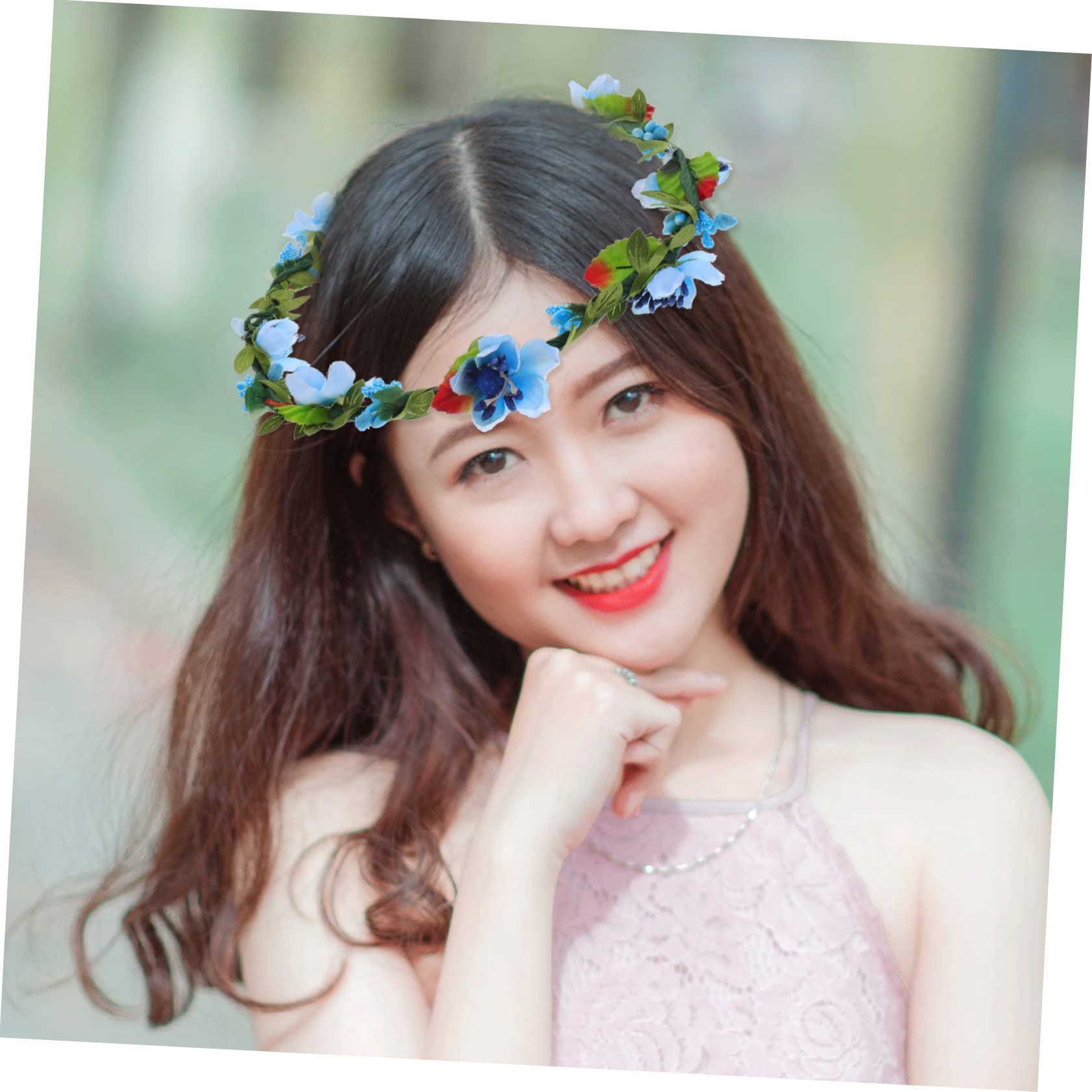 VALICLUD 12stücke Blumenkranz Haarschmuck Teilig Für Bräute Elegantes Stirnband Mit Lebhaften Blumen Für Hochzeiten Und Fotoshootings