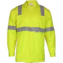 Ironwear 1861 Hi-Visibility Long Sleeve Buttoned Down Safety Work Shirt-Type R | ANSI Class 3 Compliant Lime