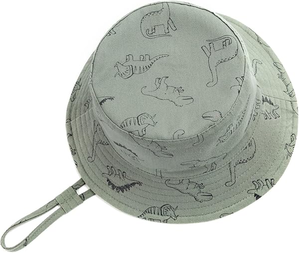 DRESHOW Baby Sun Hat Toddler Kids Sun Protection Cap Unisex Summer Bucket Hats with Chin Strap UPF 50+ for 0-6 Years - 4