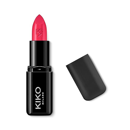 KIKO MILANO Smart Fusion Lápiz labial rico y nutritivo con un acabado brillante, lápiz labial de larga duración, rojo 422, maquillaje libre de