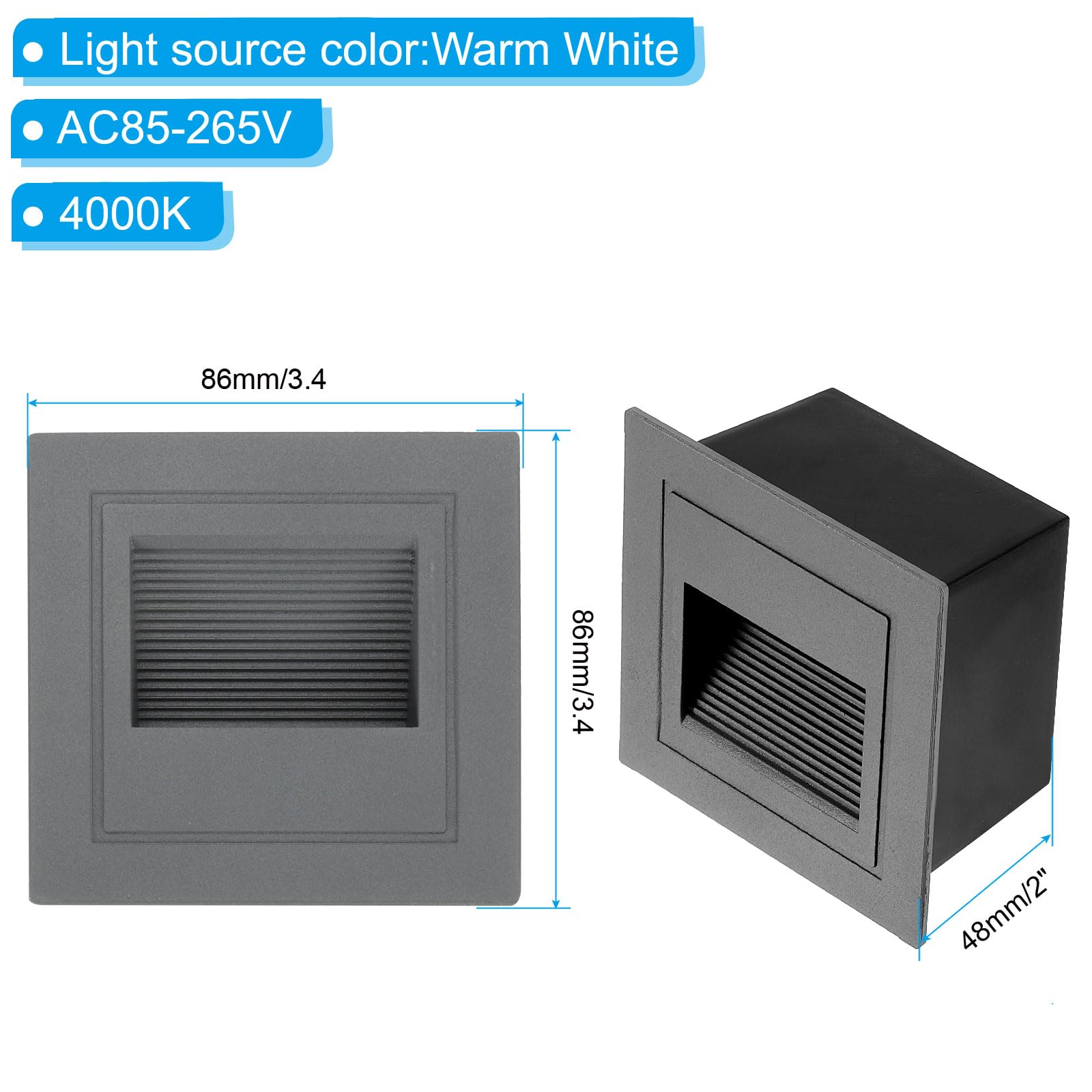 PATIKIL 4000K LED Step Light - Image 2