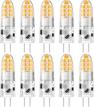 DiCUNO G4 LED Warmweiß, 2W LED Leuchtmittel ersetzt 20W Halogen, G4 Birne 3000K, 200lm, 360°, Kein Flackern, nicht dimmbar, Stiftsockellampe 12V AC/DC, Unterbauleuchten, Dunstabzug, 10er Pack