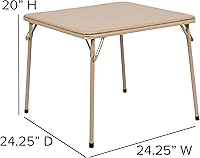 Vista 4 de Flash Furniture Mindy Kids - Mesa plegable de color bronceado para niños