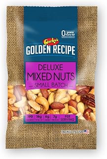 Gurley's Golden Recipe Deluxe Mixed Nuts, Assorted Premium Blend, 2.75 oz (Pack of 8)