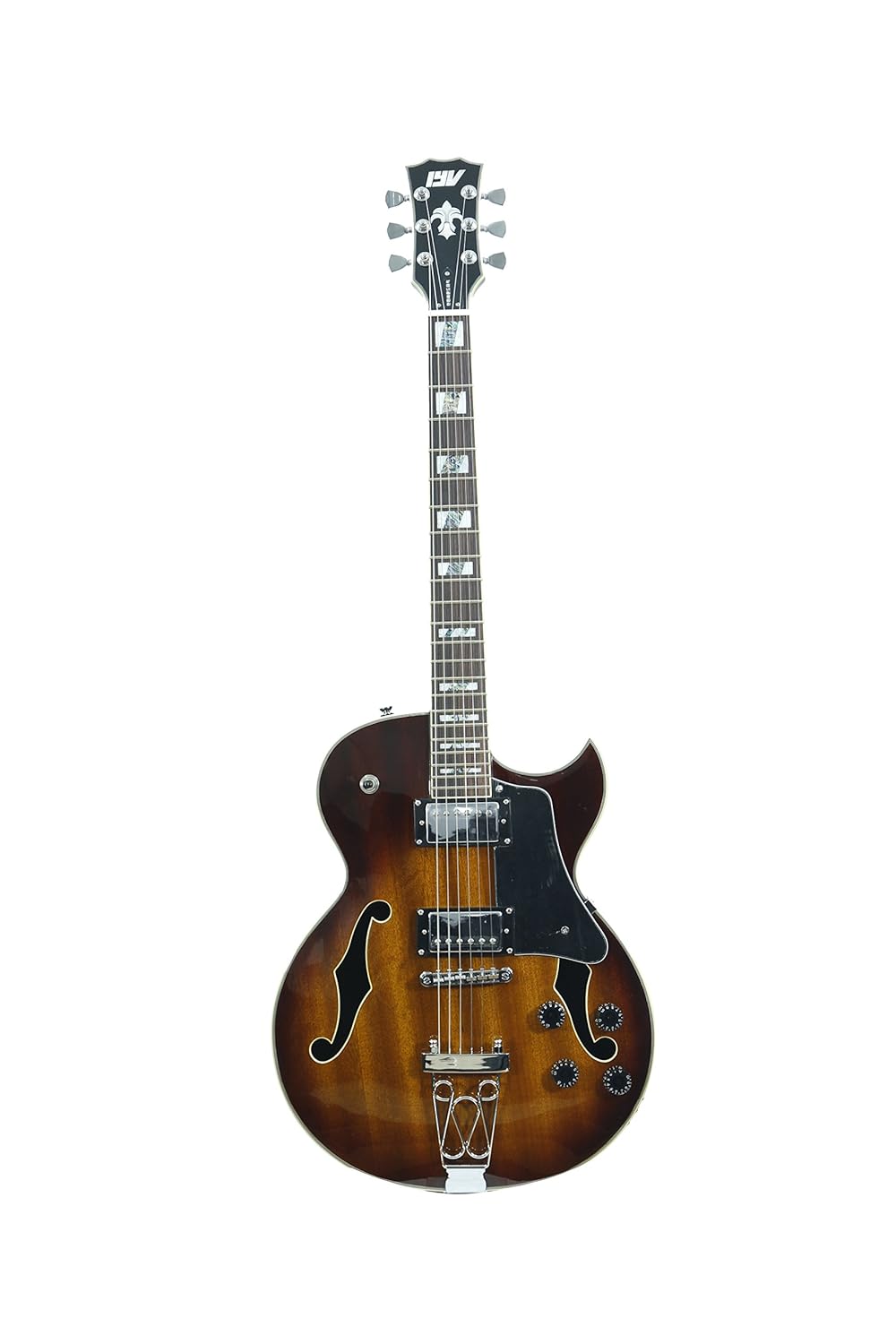ivy IJZ300 TSB Jazz SolidBody Electric Guitar, Tobacco Sunburst
