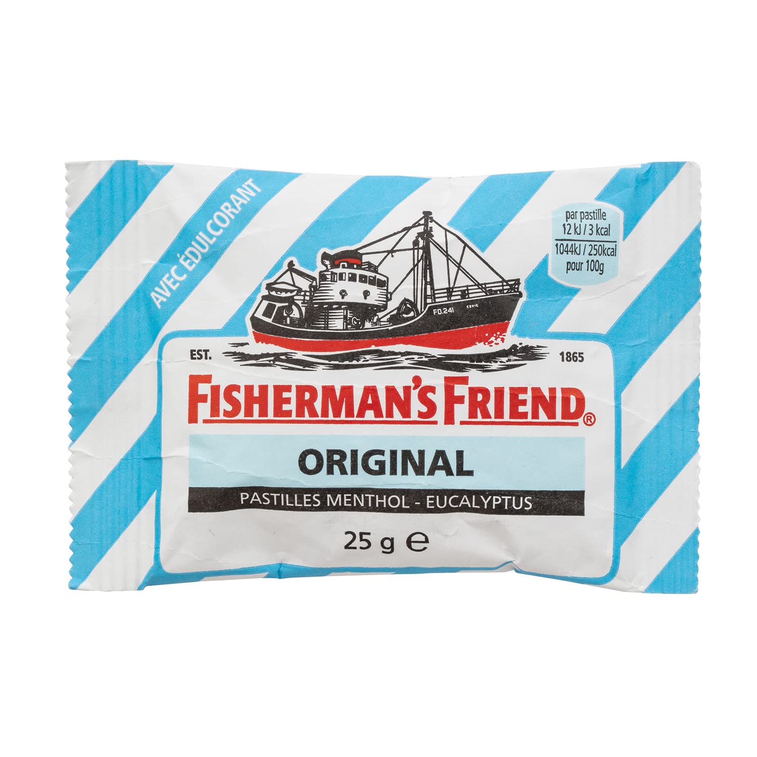 Fisherman's Friend Mint, 24er Vorratsbox & Eucalyptus, 24er Vorratsbox, Eukalyptus und Menthol Geschmack, ohne Zuckerzusatz & vegan, Bonbons für frischen Atem, 24 x 25g