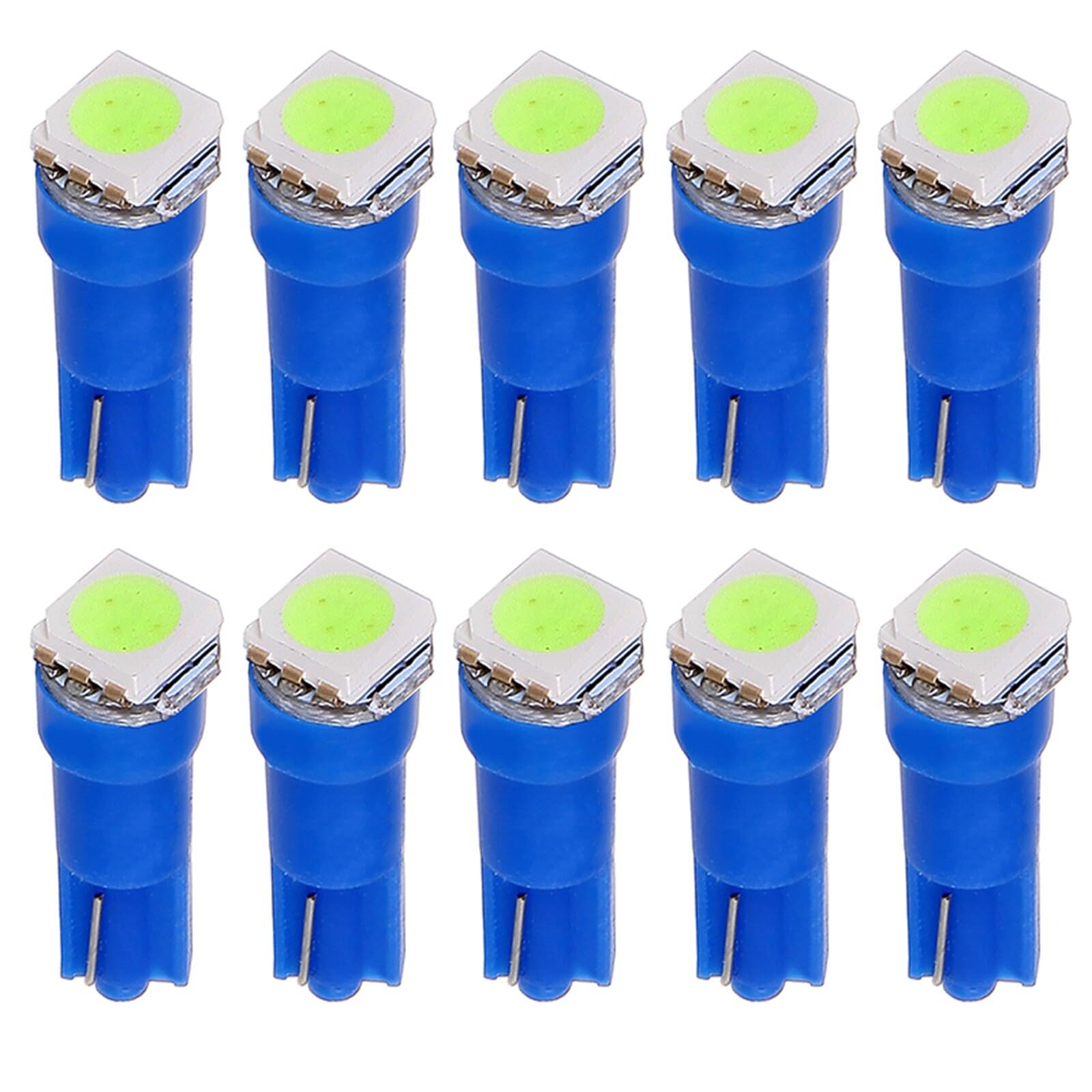 ECCPP 10x Instrument Cluster Dash Panel Lights T5-1-5050-SMD-Ice Blue 17, 18, 27, 37, 58, 70, 73, 74, 79, 85, 86, 206, 207, 286, 306, 307, 308, 406, 407 2721