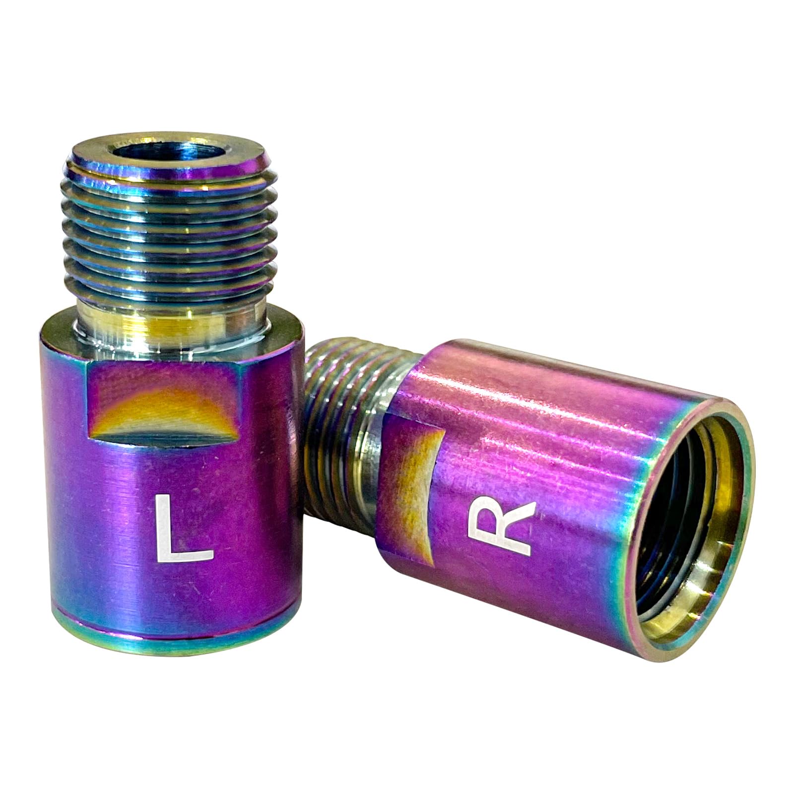 4Pcs (2Pairs) Bike Pedal Extender, Bicycle Pedal Extenders Chrome-Molybdenum Steel Extended Pedal Spacer 20mm/ 0.79in, Fit 9/16 in Threaded Bike